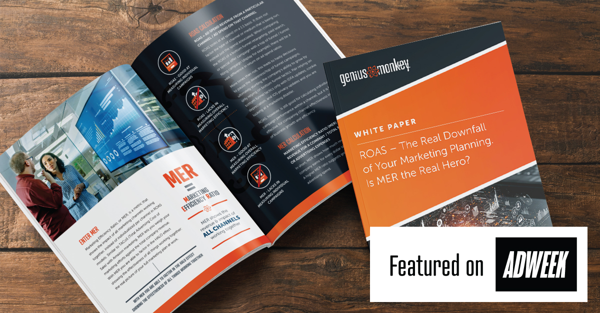 Featured in Adweek! The Genius Monkey ROAS vs MER White Paper