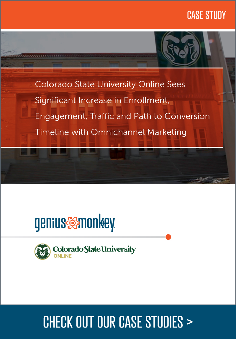 Genius Monkey case study for CSU Online.
