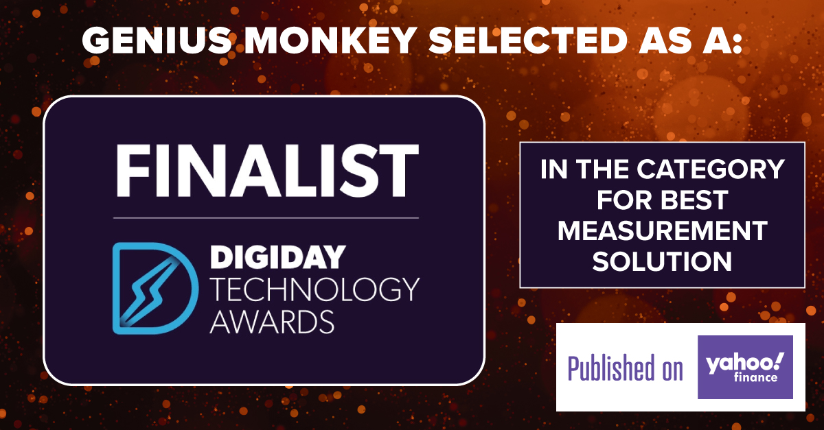 Press Release: Digiday Names Genius Monkey as Finalist for Best Measurement Solution